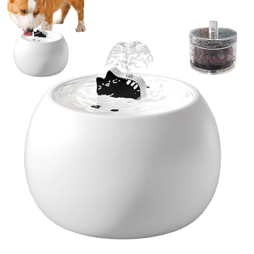 Ranley Katzenbrunnen - Abnehmbarer Trinkbrunnen Für Katzen Mit 3D Sensor Und Filter - Wiederaufladbarer Automatischer Spender Mit Sensor Gefiltertem Wasser 3D Design Für Hunde Welpen Drinnen Und Ranley Katzenbrunnen - Abnehmbarer Trinkbrunnen Für Katzen Mit 3D Sensor Und Filter - Wiederaufladbarer Automatischer Spender Mit Sensor Gefiltertem Wasser 3D Design Für Hunde Welpen Drinnen Und von Ranley