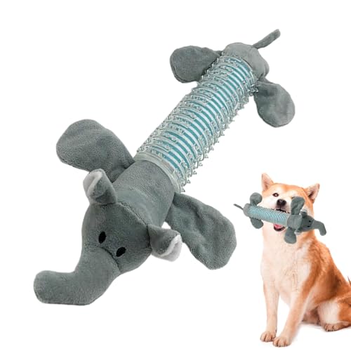 Ranley Plüsch quietschende Hund Spielzeug, gefüllte Kau -Hund -Spielzeug | Sound Squeaker Animal geformtes Welpe zahler,Self-Papty-Squeeze grunzend Hundespielzeug für kleine, mittelgroße und große von Ranley