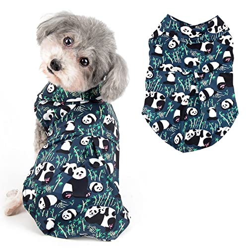 Ranphy Hawaii Haustier-Shirts für kleine Hunde Jungen Weiche Atmungsaktive Hunde-T-Shirts mit Tierdruck Haustier Ärmelloses Tank Top Welpen Katzen Kleidung, Grün, S von Ranphy