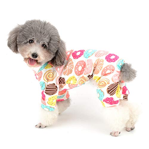 Ranphy Hunde Pyjama, Baumwolle, niedliches Rautenmuster, britischer Stil Hunde Schlafkleidung Kleidung von Ranphy