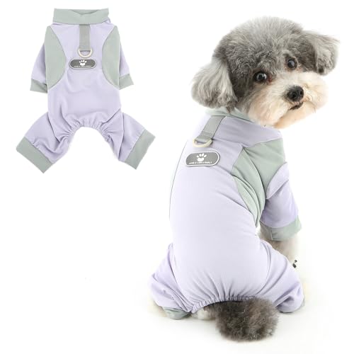 Ranphy Sonnenschutz-Jumpsuit für Haustiere, weicher Netzstoff, für XS, kleine Hunde, Welpen, cooler Schlafanzug mit Leinen-Ring, dehnbar, atmungsaktiv, Yorkie, Chihuahua, Sommerkleidung Ranphy Sonnenschutz-Jumpsuit für Haustiere, weicher Netzstoff, für XS, kleine Hunde, Welpen, cooler Schlafanzug mit Leinen-Ring, dehnbar, atmungsaktiv, Yorkie, Chihuahua, Sommerkleidung von Ranphy