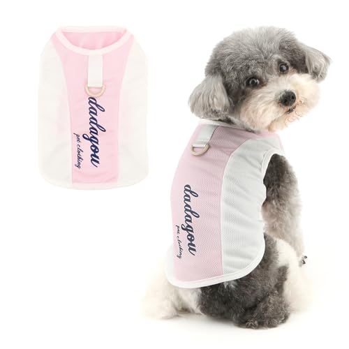 Ranphy Weiches Mesh-Sport-Shirt für Haustiere, Sonnenschutzshirt für XS, kleine Hunde, Welpen, cooles Tanktop mit Ring für die Leine, atmungsaktiv, Yorkie, Chihuahua, Sommerkleidung, Katzenkleidung Ranphy Weiches Mesh-Sport-Shirt für Haustiere, Sonnenschutzshirt für XS, kleine Hunde, Welpen, cooles Tanktop mit Ring für die Leine, atmungsaktiv, Yorkie, Chihuahua, Sommerkleidung, Katzenkleidung von Ranphy