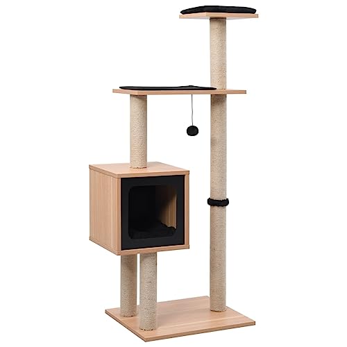 Rantry Kratzbaum für Katzen mit Sisalteppich, 123 cm, Katzenspielzeug, Katzenspielzeug, Kratzbaum für Katzen, Kratzbaum Rantry Kratzbaum für Katzen mit Sisalteppich, 123 cm, Katzenspielzeug, Katzenspielzeug, Kratzbaum für Katzen, Kratzbaum von Rantry