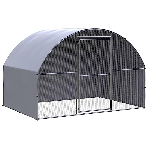 Rantry Mobiler Hühnerstall für den Außenbereich, 3 x 2 x 2 m, aus verzinktem Stahl, Käfig für Tiere, Hühner, Kaninchen von Rantry