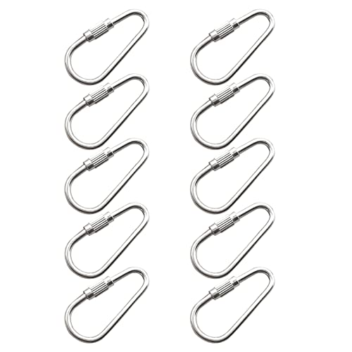 10Pcs Papagei Spielzeug Zubehör Teile Edelstahl Haken Zum Aufhängen Vogel Spielzeug Snuggle Swing Barsch Kaublöcke Papagei Vogel Spielzeug Haken Metall Edelstahl Teile DIY Bulk von Ranuw