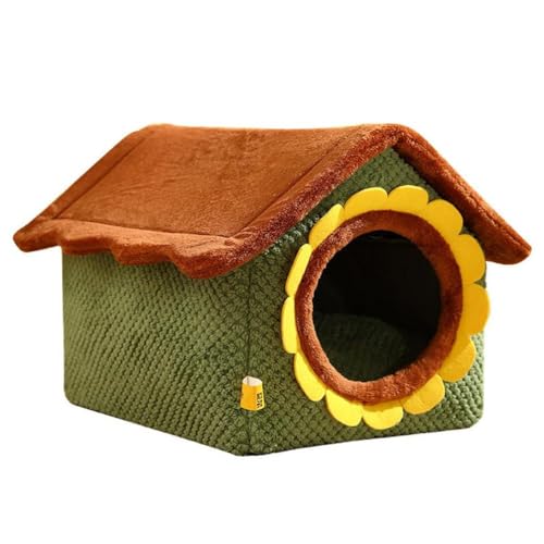 Bunte Sonnenblumenform Haustier Katzenbett Warme Katze Kissen Katzenhaus Warme Katze Korb Hund Katze Nest Zwinger Für Kleine Hunde Katze Katze Häuser Für Indoor Katzen Große Katzenhäuser Für Indoor von Ranuw