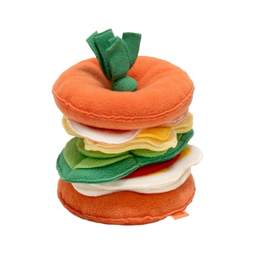 Cute Hamburger Snack Seeking Pet Dogs Cat Animal Cloth Toy Dogs Chew Snack Seeking Cartoon Dogs Chew Molar Toy Dogs Chew Toy For Aggressive Chewers Dogs Chew Toy For Large Dogs Squeaky Dogs Chew von Ranuw