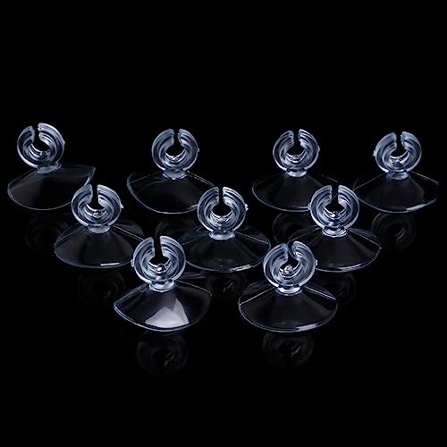 Ranuw 10PCS Aquarium Weiche Kunststoff Saugnapf Halter Sucker Rohr Clip Aquarium Saugnäpfe Schwarz von Ranuw