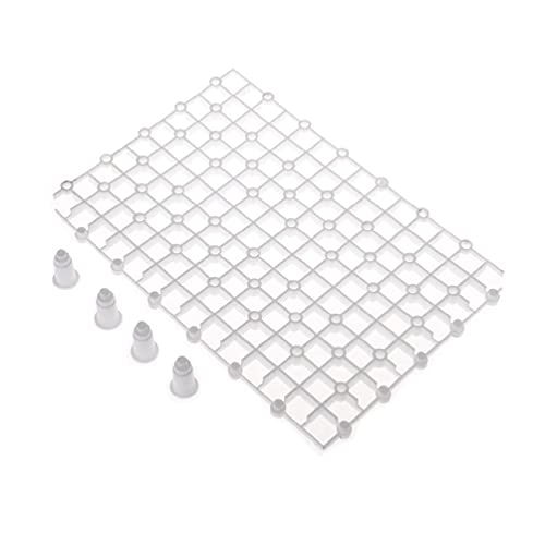 Ranuw Aquarium Divider Tray Plastic Grid Aquarium Egg Crate Light Diffuser Fish For Tank Divider Filter Bottom Isolation White Aquarium Heater Light Thermometers Gravel Sand Decorations von Ranuw