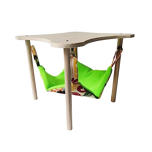 Schöne Haustier Hängen Schlaf Bett Papagei Bunte Haustier Hängematte Komfortable Haustier Doppelschicht Schaukel Bett Mit Holz Plattform Vogel Schaukel Bett von Ranuw