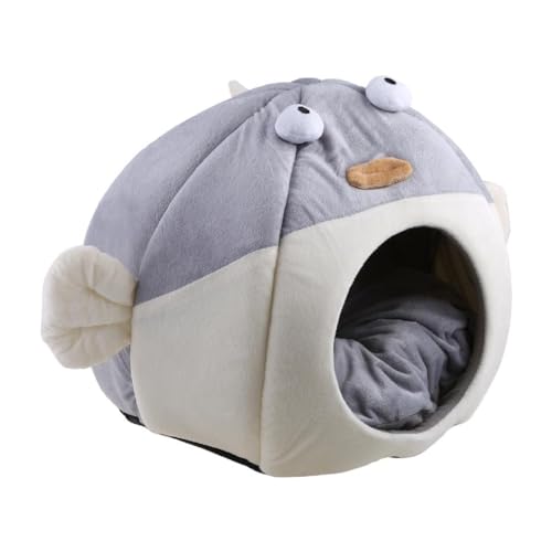 Warm Für Katzenhöhle Bett Für Indoor Katzen Selbstwärmende Betten Beruhigend Kugelfisch Zelt Haus Für Kleine Hunde Rutschfest Bot Selbstwärmende Katzenbetten Höhle Zelt Für Indoor Katzen Samll von Ranuw