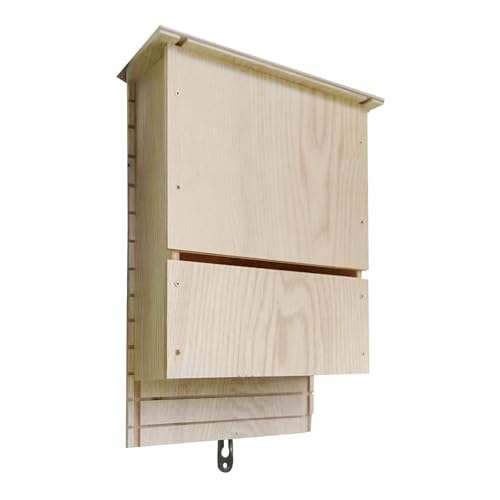 Fledermauskästen aus Holz, Fledermaushaus, Holzdekor, wiederverwendbare Fledermausbox, optimale Holz-Fledermausbox, einfacher zu installieren und wetterfest, natürlich von Raxove