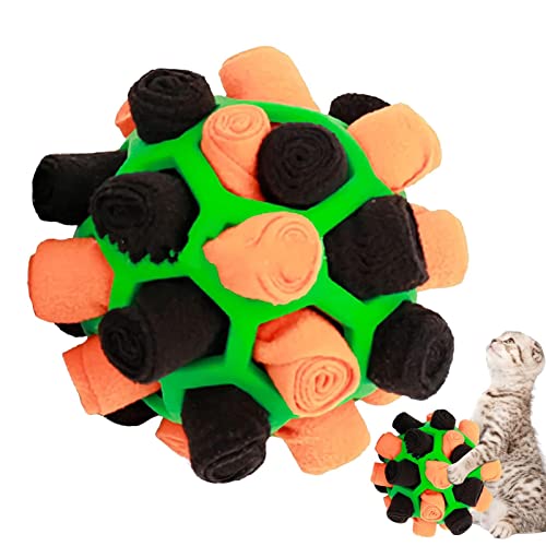 Raxove Schnüffelball für Hunde, Haustier-Schnüffelball-Spielzeug, Welpen-Puzzle-Spielzeug fördern natürliche Futtersuchfähigkeiten, tragbarer langsamer Futterspender für kleine, mittelgroße und große von Raxove