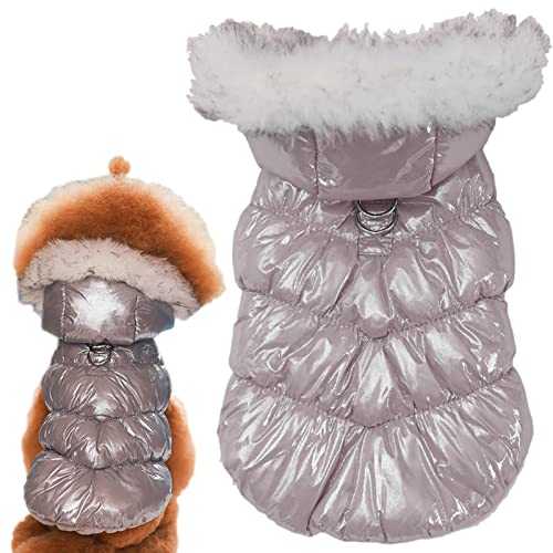 Raxove Warme Hundejacke, wasserdichte Hunde-Winterjacke, bequemer und reflektierender Hundemantel für kleine Hunde, für den Innen- und Außenbereich im Winter von Raxove