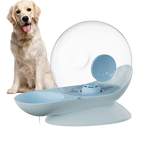 Raxove Wassernapfspender für Hunde | Hundebrunnen in Schneckenform - 2,8-l-Wasserbrunnen, Design mit Mehreren Filtern, Einstellbarer Wasserdurchfluss für Katzen und Hunde von Raxove