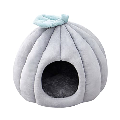 Weiches Katzenbett für Hunde, Katzen, Plüschkissen mit gemütlichem Schwamm, Haustierschlafsack, dicker Fleece-warmer Hausschuh, Katzenhöhle, Schlafbett für Katzen, Welpen, Haustierkissenbett für den von Raxove