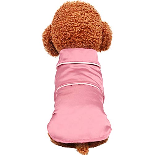 RayMinsin Niedlicher Katzen- und Hunde-Bademantel mit Kapuze, schnelltrocknend, Handtuch, warm und schön. (Rosa, XL) von RayMinsin