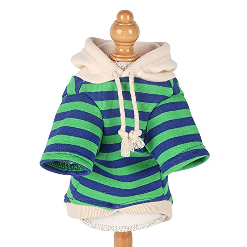 RayMinsino Pet Striped Cotton Hoodie Puppy Sweater Medium Size Dog Cat Fashion Casual Clothes Cotton Sweater Sweatshirt Jacket von RayMinsino