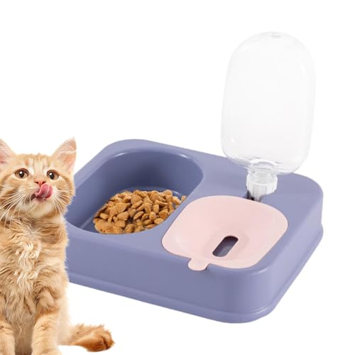 Raypontia Automatische Futterspender für Hunde, Katzenfutter- und Wasserspender-Set - Tierfutterspender mit automatischem Wassernapf - Futter- und Tränkeset, Futterstation für Katzen und kleine Hunde von Raypontia