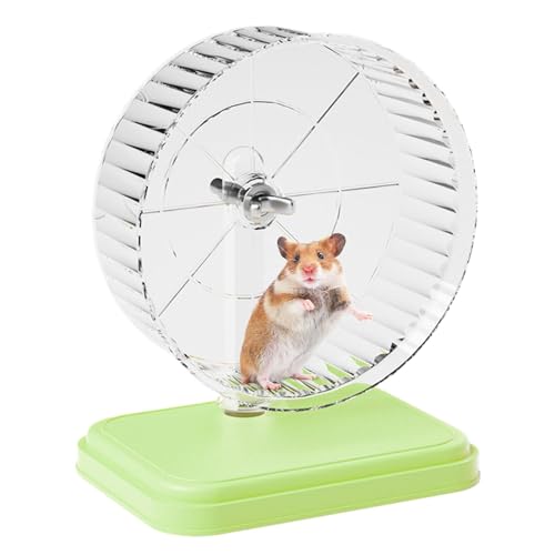 Raypontia Hamster-Laufrad, Hamster-Spielzeug, Leises Kleintier-Übungsrad, Doppelt gelagertes Haustier-Kleintier-Übungs-Laufspielzeug, leises Kleintier-Übungsrad für Hamster von Raypontia