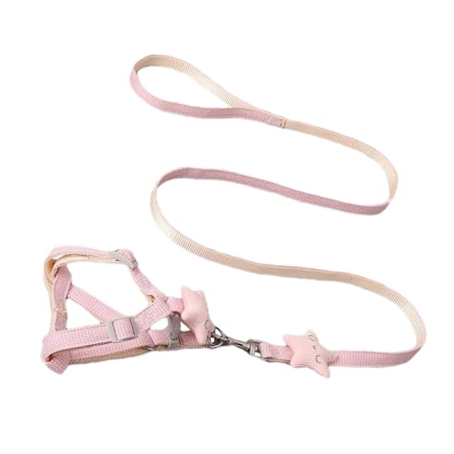 Raypontia Hundegurt mit Geschirr, Hundegurt-Westengeschirr | Hund Katze Cartoon Weste Geschirr Soft Strap | Bequeme Hundebekleidung, ausbruchsicheres Hundegeschirr, Verhaltenshilfen zum Spazierengehen von Raypontia