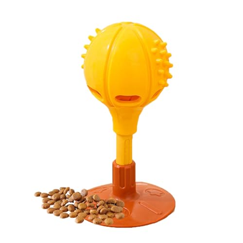 Raypontia Leakage Food Interaktives Spielzeug, Hundefutter-Puzzle Slow Feeder, Zahnreinigung Slow Food Spielzeug, Interaktives, sicheres Slow-Feeder-Spielzeug zum Auslaufen von Futter für Hundewelpen von Raypontia