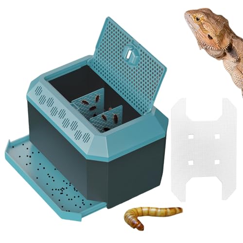 Raypontia Reptilienfutterkasten, Spinnen -Terrarium | Tragbarer Kakerlaken -Träger | Reptilien -Tiere Lebensraum, Haustierzüchter, atmungsaktive Schildkrötentransportkäfig für, von Raypontia