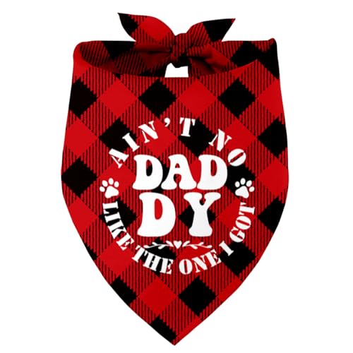 Ain't No Daddy Like The One I Got Dog Bandana, Dad Gift Dog Bandana, Pet Scarf Accessories, Printed Dog Bandanas Gift for Dog Lover Christmas, Father's Day Party, Gift for Small Medium Large Dog (B9) von Razpah