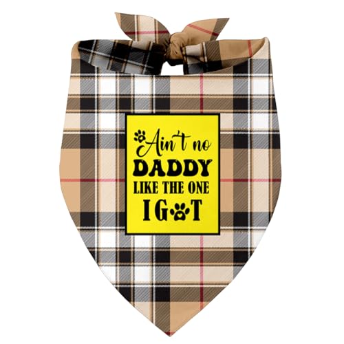 Ain't No Daddy Like The One I Got Dog Bandana, Dad Gift Dog Bandana, Pet Scarf Accessories, Printed Dog Bandanas Gift for Dog Lover Christmas, Father's Day Party, Gift for Small Medium Large Dog (B19) von Razpah