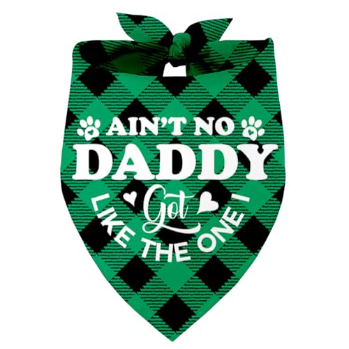 Ain't No Daddy Like The One I Got Dog Bandana, Dad Gift Dog Bandana, Pet Scarf Accessories, Printed Dog Bandanas Gift for Dog Lover Christmas, Father's Day Party, Gift for Small Medium Large Dog (B15) von Razpah