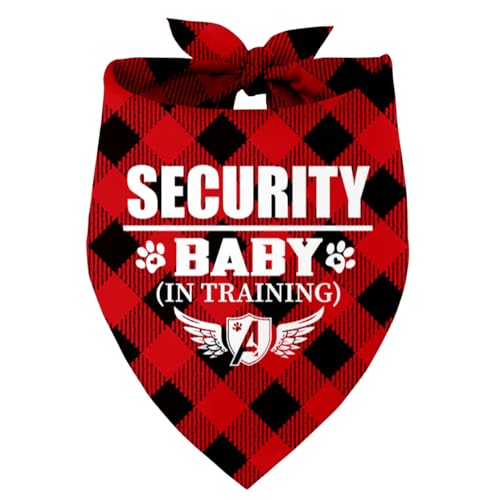 Baby Security in Training Hund Bandana, Haustier Hund Dreieck Schal Bandanas Lätzchen, Haustier Schal Zubehör, Gedruckt Hund Bandanas Geschenk, Hund Bandana Geschenk für Kleine Mittlere Große Hunde, von Razpah