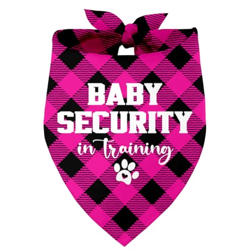 Baby Security in Training Hund Bandana, Haustier Hund Dreieck Schal Bandanas Lätzchen, Haustier Schal Zubehör, Gedruckt Hund Bandanas Geschenk, Hund Bandana Geschenk für Kleine Mittlere Große Hunde, von Razpah