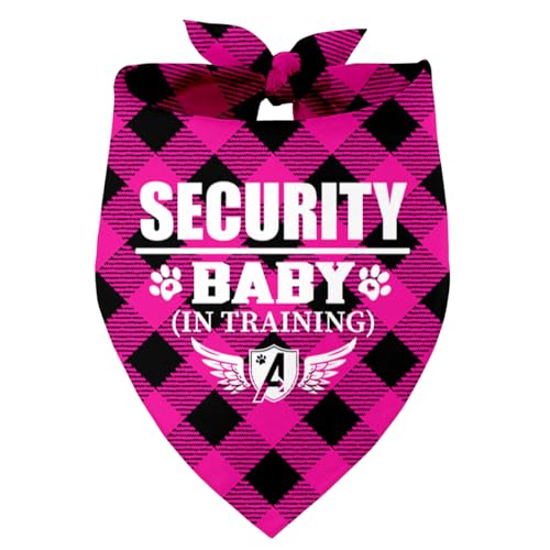 Baby Security in Training Hund Bandana, Haustier Hund Dreieck Schal Bandanas Lätzchen, Haustier Schal Zubehör, Gedruckt Hund Bandanas Geschenk, Hund Bandana Geschenk für Kleine Mittlere Große Hunde, von Razpah