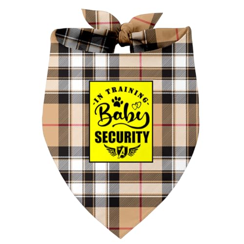 Baby Security in Training Hund Bandana, Haustier Hund Dreieck Schal Bandanas Lätzchen, Haustier Schal Zubehör, Gedruckt Hund Bandanas Geschenk, Hund Bandana Geschenk für Kleine Mittlere Große Hunde, von Razpah