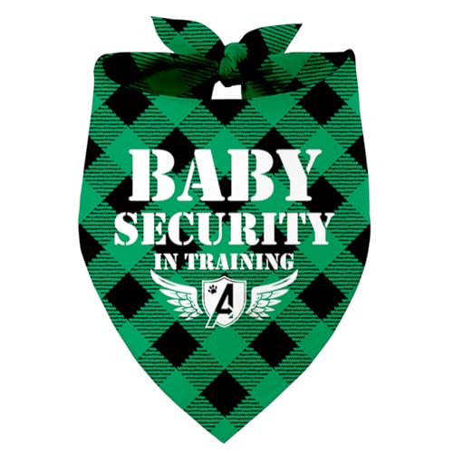 Baby Security in Training Hundehalstuch, Haustier Hund Dreieckstuch Bandanas Lätzchen, Haustier Schal Zubehör, Bedruckte Hund Bandanas Geschenk für Hundeliebhaber Party, Hund Bandana Geschenk für von Razpah