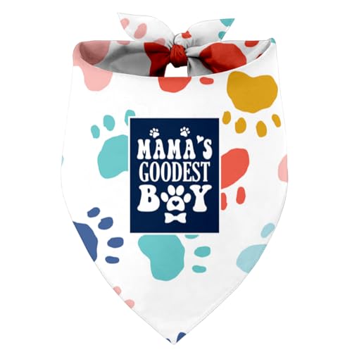 Mama's Boy Hundehalstuch, Geschenk für Hundeliebhaber, Geschenk für Hundeliebhaber, Geburtstag oder Weihnachten, für kleine, mittelgroße und große Hunde (N10) von Razpah