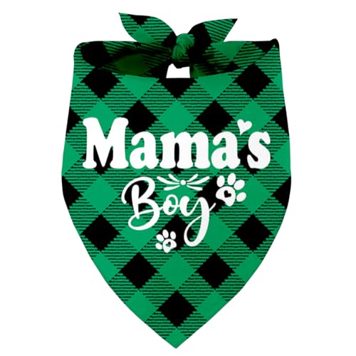 Mama's Boy Hundehalstuch, Geschenk für Hundeliebhaber, Geschenk für Hundeliebhaber, Geburtstag oder Weihnachten, für kleine, mittelgroße und große Hunde (N3) von Razpah