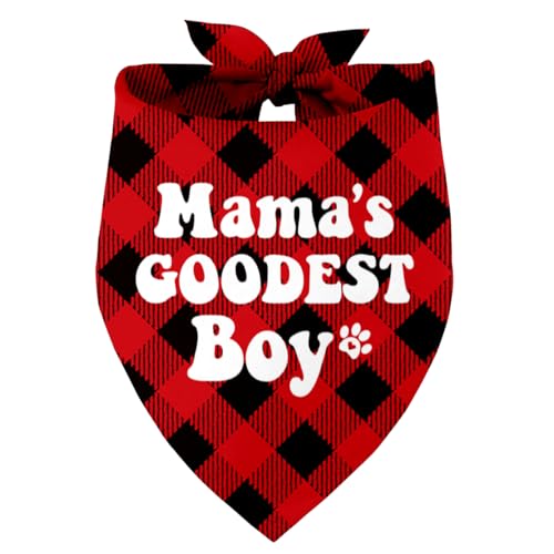 Mama's Boy Hundehalstuch, Geschenk für Hundeliebhaber, Geschenk für Hundeliebhaber, Geburtstag oder Weihnachten, für kleine, mittelgroße und große Hunde (N5) von Razpah