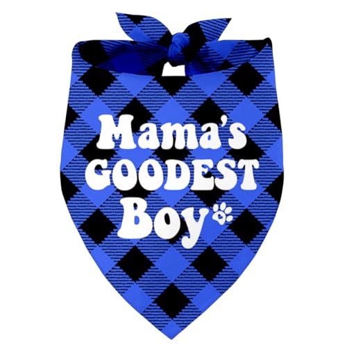 Mama's Boy Hundehalstuch, Geschenk für Hundeliebhaber, Geschenk für Hundeliebhaber, Geburtstag oder Weihnachten, für kleine, mittelgroße und große Hunde (N6) von Razpah