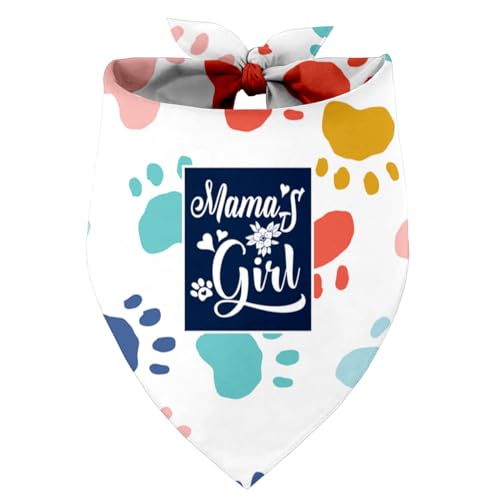 Mama's Girl Hundehalstuch, Geschenk für Hundeliebhaber, Geschenk für Hundeliebhaber, Geburtstag oder Weihnachten, für kleine, mittelgroße und große Hunde (M10) von Razpah