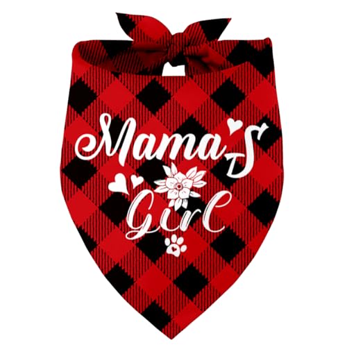 Mama's Girl Hundehalstuch, Geschenk für Hundeliebhaber, Geschenk für Hundeliebhaber, Geburtstag oder Weihnachten, für kleine, mittelgroße und große Hunde (M5) von Razpah