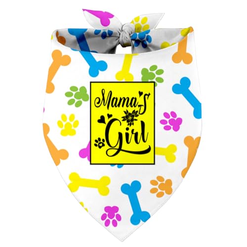 Mama's Girl Hundehalstuch, Geschenk für Hundeliebhaber, Geschenk für Hundeliebhaber, Geburtstag oder Weihnachten, für kleine, mittelgroße und große Hunde (M9) von Razpah