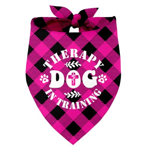 Therapie Hund im Training Hund Bandana, Haustier Hund Dreieck Schal Bandanas Lätzchen, Haustier Schal Zubehör, Bedruckte Hund Bandanas Geschenk für Hundeliebhaber Party, Hund Bandana Geschenk für von Razpah