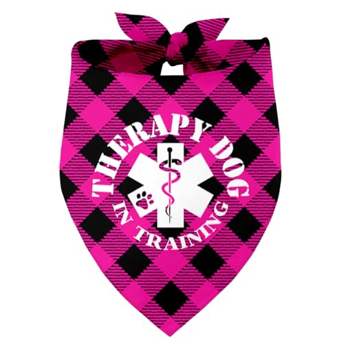 Therapie Hund im Training Hund Bandana, Haustier Hund Dreieck Schal Bandanas Lätzchen, Haustier Schal Zubehör, Bedruckte Hund Bandanas Geschenk für Hundeliebhaber Party, Hund Bandana Geschenk für von Razpah