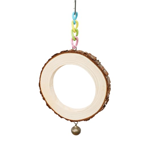 Rdxanc Vogel-Kletterstange aus Holz, Papageienkäfig-Spielzeug, Schaukel, hängendes Kauspielzeug Rdxanc Vogel-Kletterstange aus Holz, Papageienkäfig-Spielzeug, Schaukel, hängendes Kauspielzeug von Rdxanc