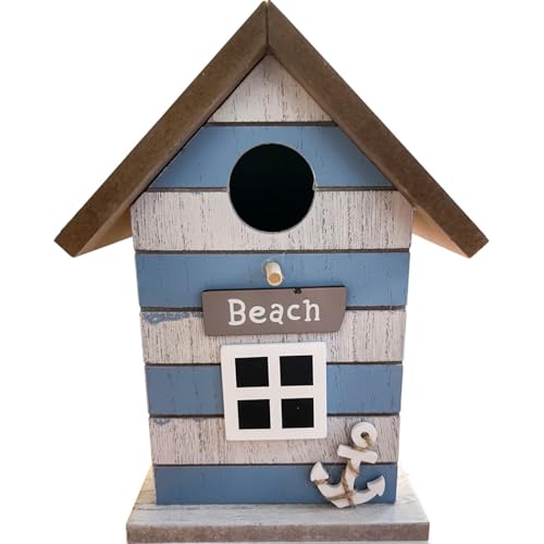 Vogelhaus Baduna - Anker - Maritim Futterstelle Garten Outdoor Dekoration Aufhängung Futterstelle Nistkasten Balkon terasse Dekorativ 15 x 12 x 19 cm von ReWu