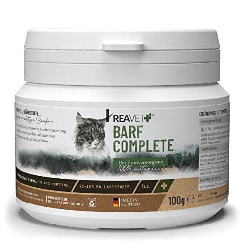 ReaVET Barf Complete Katze für 5 Monate – Rundumversorgung, Barfen Zusatz, Vitamine für Katzen und Mineralien von ReaVET