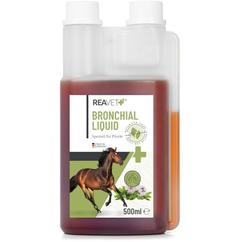 ReaVET Bronchial Liquid 500ml für Pferde I Wohltuend bei trockener & kalter Luft, Sekundierend nach Atemwegsreizungen - Naturprodukt Ohne Zusätze von ReaVET