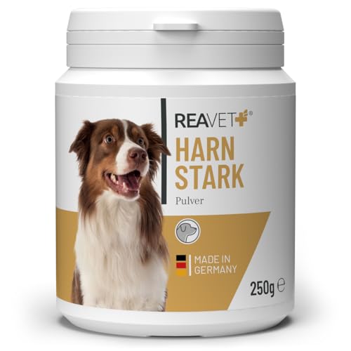 ReaVET Harnstark für Hunde 250g - Unterstützt Blasenfunktion bei Blasenschwäche, Inkontinez I Kürbiskernprotein, Kürbiskerne gemahlen Hund - Blase, Prostata & Harnwege & Immunsystem von ReaVET