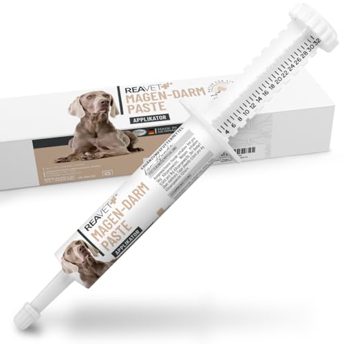 ReaVET Magen-Darm Paste für Hunde 30ml (ehem. Diar Stop Paste) I Zur Unterstützung der Verdauung – Mit wichtigen Elektrolyten und probiotischer Hefe von ReaVET